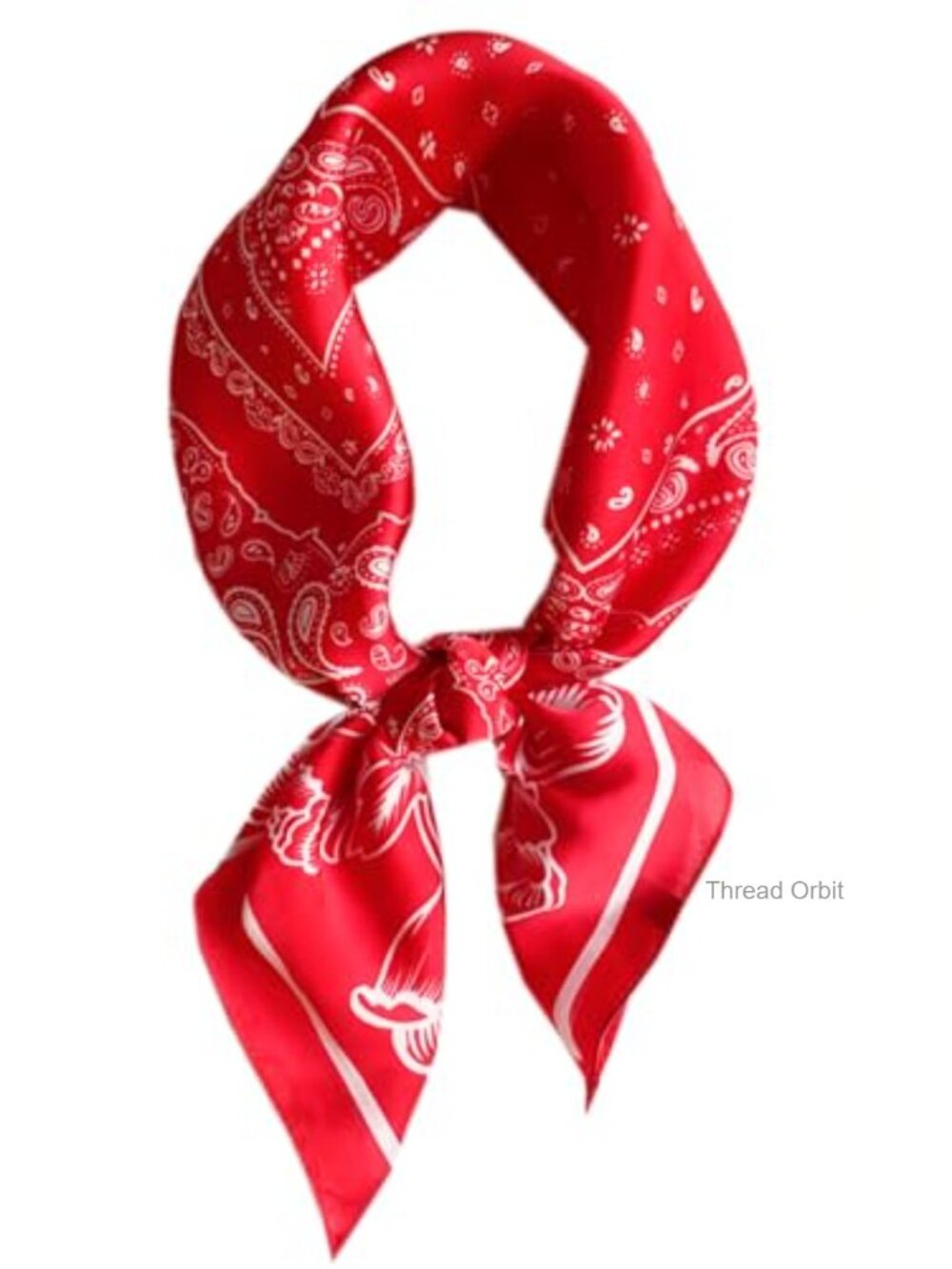 Satin Silk Feeling Square Hair Scarf Neckerchief Bandana Pocket Square Unisex